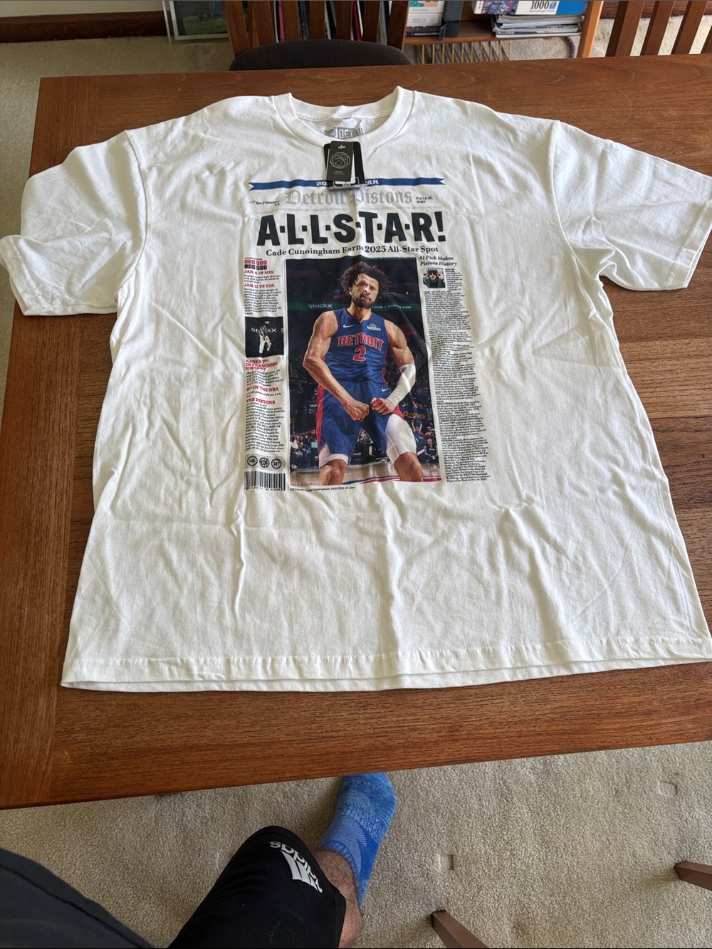 Men's Cade Cunningham All-Star Graphic Tee - White NWT